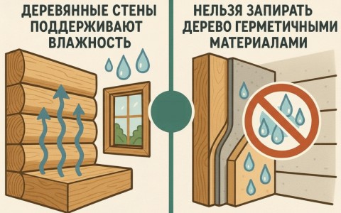 Почему деревянный дом "дышит"