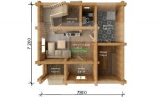 Проект бани Берёзка