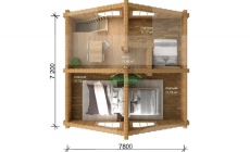 Проект бани Берёзка