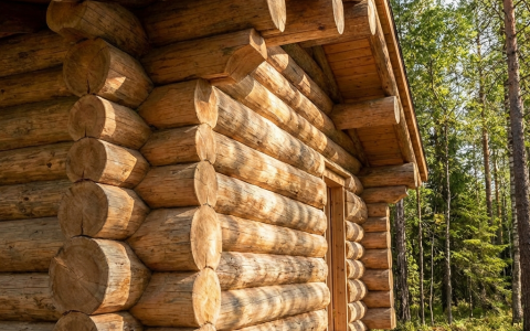 Защитная обработка торцов бревен сруба