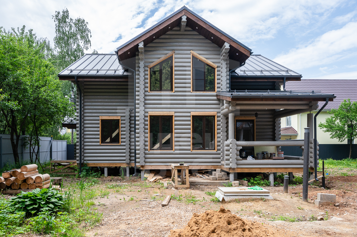 Дом из бревна в Боброво
