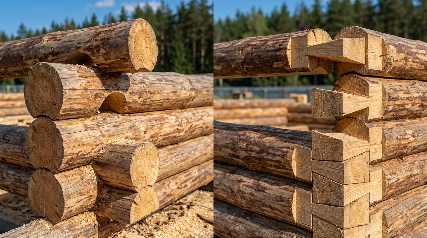 Технологии рубки сруба: «в чашу» и «в лапу»